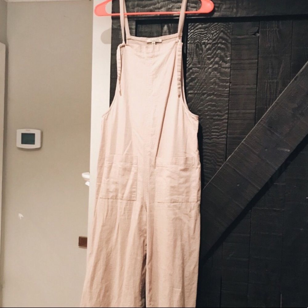Linen wide leg jumpsuit